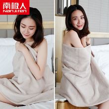 南极人大浴巾纯棉成人男女柔软全棉大号毛巾可爱超强吸水家用韩版