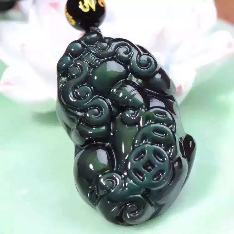招财乌金三钱貔貅男女款项链情侣本命年饰品 开光黑曜石貔貅吊坠 招财乌金三钱貔貅男女款项链情侣本命年饰品 开光黑曜石貔貅吊坠