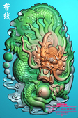 022椭圆玉雕鳞猛龙精雕图 精雕图带鳞盘龙牌挂件浮雕图灰度图GLL