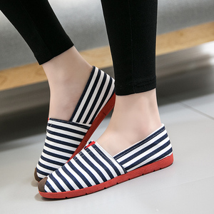 女鞋低帮帆布鞋懒人一脚蹬