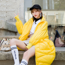 羽绒服女2018新款宽松轻薄中长款欧货潮冬款女装过膝韩版冬装外套图片
