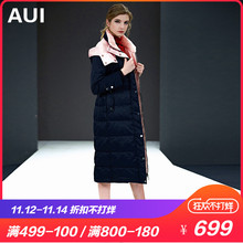 欧货冬款长款羽绒服女2018新款冬季女装潮时尚加厚保暖长过膝外套图片