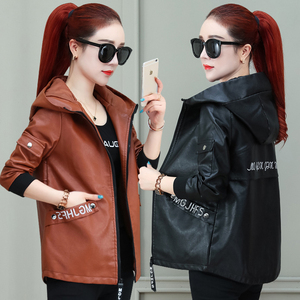 短款皮衣女2019秋季春秋装新款水洗PU皮皮夹克衫宽松韩版皮外套秋