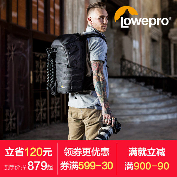 乐摄宝防水防盗大容量户外双肩摄影包佳能尼康背包专业单反相机包