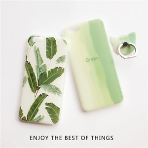 小清新绿色苹果系列手机壳