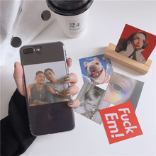 苹果7plus彭于晏手机壳iphoneXSmax透明苹果6S卡片7p软套i8plus欧美日韩10防摔保护套i5个性i4S明星SE同款XR