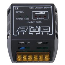 New 12V/24V 20A Solar Panel Charger Controller Regulator