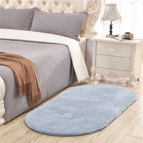 欧式地毯卧室满铺床边毯现代简约家用纯色羊羔绒客厅茶几地毯定制
