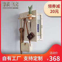 饰框配电箱电闸开关盒遮挡洞洞板墙上装 饰创意植物置物架 电表箱装