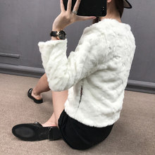 仿獭兔毛薄款 2019秋冬反季处理皮草外套女短款 珍妮菲尔曼 短外套