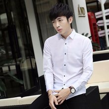 休闲职业工装 白衬衣毛衣打底衫 男士 正装 衬衫 纯色商务西装 修身 长袖