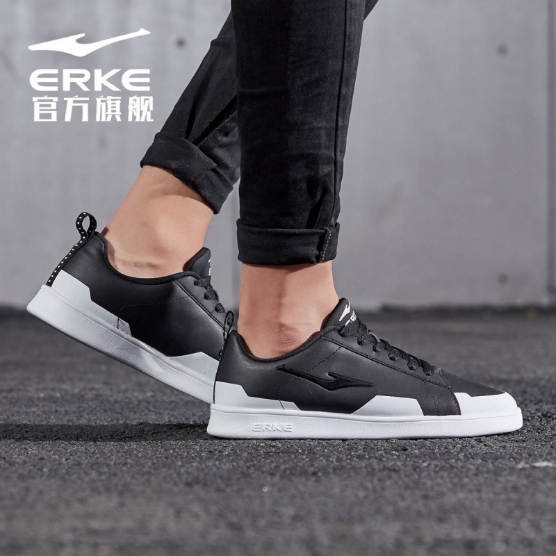 ERKE Board Shoes Men's Korean Fashion Shoes Sneakers Men's Casual Shoes Men's Versatile Small White Shoes Men's Shoes Autumn