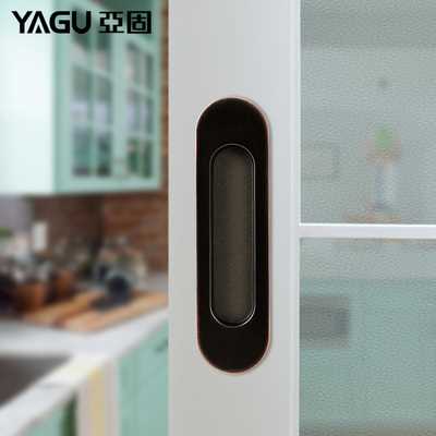 YL801锌合金嵌入移门拉手现代推拉移门折叠门