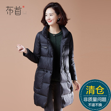 加厚羽绒服女中长款 2017冬装新款女装韩版潮 宽松大码羽绒衣外套商品大图