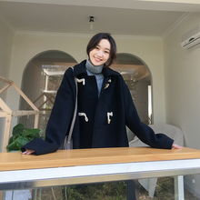 韩版深秋小清新加厚高冷系港味呢子大衣次惑小仙女气质外套女装冬图片
