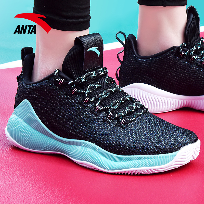 Anta Basketball Shoes Men's 2019 Spring/Summer New Official Website Authentic High Top Thompson Boots Durable and Breathable Football Shoes