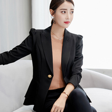 米朵姿2018秋冬新款韩版大码显瘦时尚百搭女装西服休闲潮流小西装图片