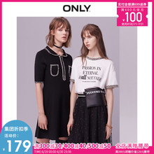 119101596 T恤女 小香风字母宽松短袖 ONLY2019夏季新款