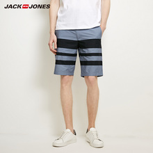 JackJones杰克琼斯春男纯棉透气直筒商务休闲五分短裤 218215525