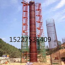 桥梁施工安全爬梯100型75型香蕉式Z型加强型安全爬梯方管梯笼现货