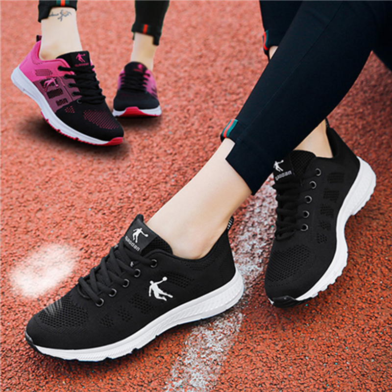 Jordan Women's Shoes 2019 Summer New Sports Shoes Breathable Mesh Running Shoes Women's Lightweight Korean Versatile Casual Shoes