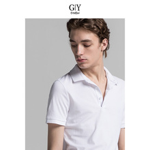 GYgoldlion/金利来GY服饰短袖POLO男青年休闲新品修身纯棉T恤翻领
