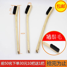 洗车轮毂刷 钢圈刷子多功能长柄竹柄清洗刷汽车用品清洗工具 促销