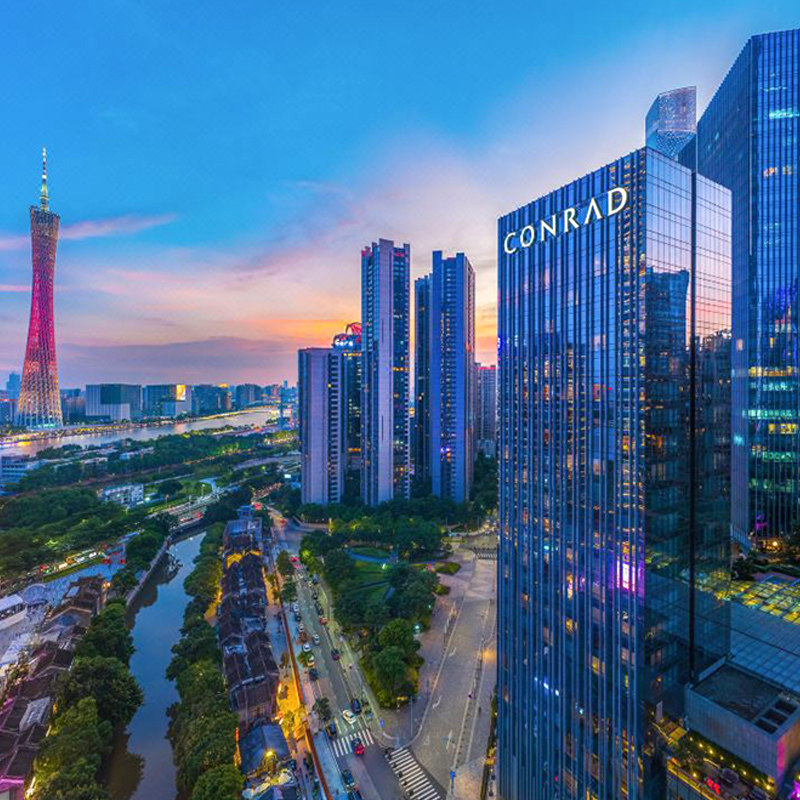 [享积分房晚+部分一住升金]希尔顿广州厦门深圳等51店2晚含早可拆