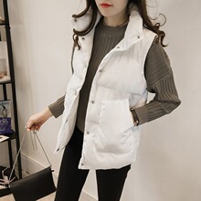 棉马甲女中长款2018冬季新款女装韩版宽松百搭休闲时尚棉服外套潮图片