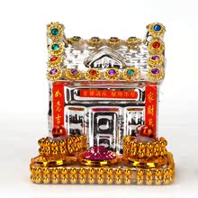 殡葬用品 安葬下葬用墓穴内摆件 金屋银屋 陶瓷金银库随葬品