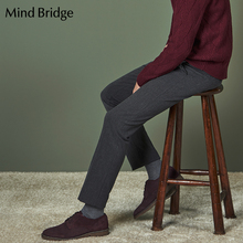 Mind Bridge百家好男装休闲裤子 商务休闲时尚韩版男裤QRPT7502