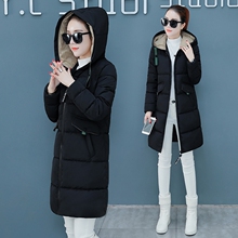 秋水伊人棉衣外套女中长款2018冬季新款韩版加厚羽绒棉服冬天冬装图片