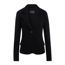 EMPORIO ARMANI/阿玛尼女装秋冬黑色修身一粒扣西服1NG24T-1M014图片