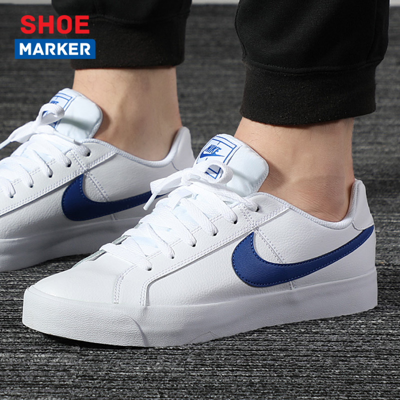 NIKE Nike Men's Shoes 2019 Winter Lightweight Small White Shoes Low Top Breathable Casual Shoes Board Shoes BQ4222-104