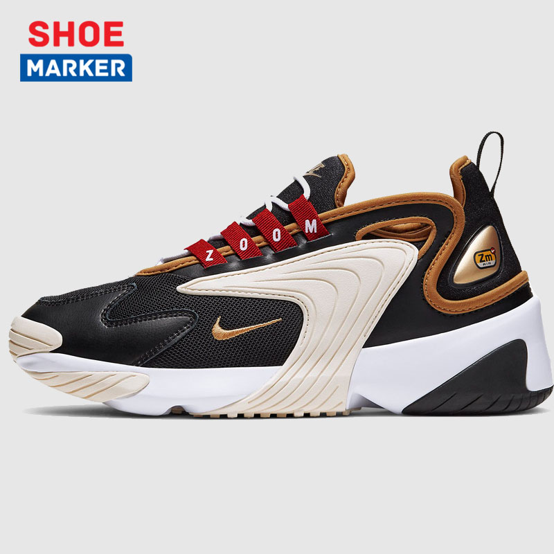 Nike Women's Shoes 2019 Winter New Zoom 2K Panda Shoes Vintage Sports Dad Shoes Casual Board Shoes AO0354