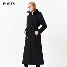 Ports/宝姿2017秋冬新款女装加厚长款保暖羽绒服YLV9U301ZZN009图片
