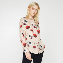 Ports/宝姿18秋季新品女装桑蚕丝优雅印花长袖衬衫LV9B040DPT016图片