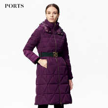Ports/宝姿时尚休闲连帽修身保暖羽绒服YLW9U126SWP015图片