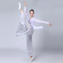 套装 古风古典舞身韵纱衣飘逸演出服广场舞女2019春夏舞蹈练功服装