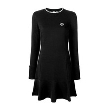KENZO/高田贤三 小虎头刺绣加绒长袖连衣裙女 952 2RO814图片