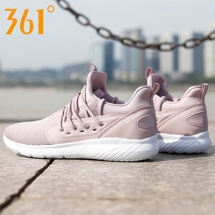 361 Sports Shoes for Women 2019 Summer Breathable Mesh Couple Women's Shoes Lightweight Casual Shoes 361 Degree Running Shoes for Men and Women