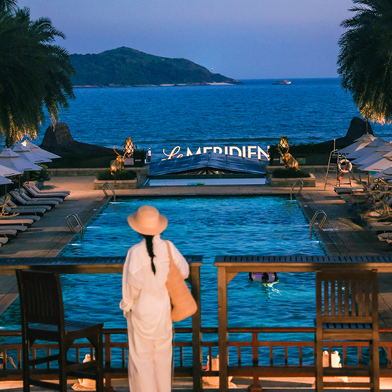 【双12】万豪石梅湾艾美含早玩乐2-3晚享正餐+出海1次