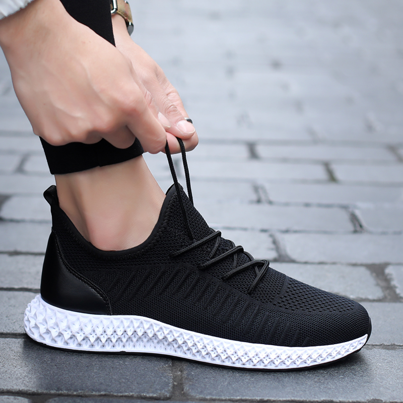 Jordan 2019 Spring Korean Fashion Men's Shoes Versatile Student Flying Weave Sports Casual Board Shoes Men's Running Fashion Shoes