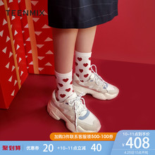 女运动鞋 BG026AM9 2019春季新款 天美意拼色厚底老爹鞋 Teenmix