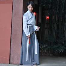 青霄 素雅原创定制新款 刺绣花交领春秋装 如梦霓裳汉服男古风衣裳