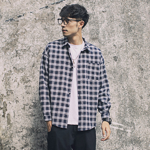 薄款长袖衬衫男休闲外套