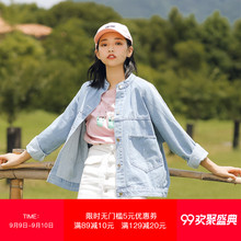 秋季chic牛仔外套春季女2018新款韩版学生宽松牛仔衣bf牛仔褂女装图片