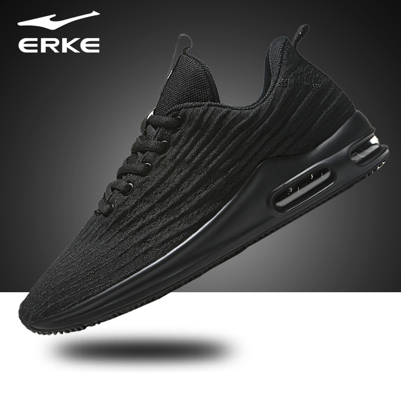 ERKE Men's Shoes Sneakers 2018 Winter New Genuine Men's Casual Shoes Jogging Shoes Running Shoes Light