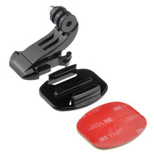 gopro hero5/4/3+头盔固定座3m胶底座 J型座运动相机头盔安装配件