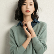 2018早秋女装新款毛衣女韩版高领宽松冬季套头学生外穿针织衫学生图片